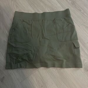 Olive green skort with coordinating top
